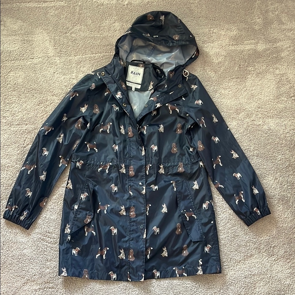 Joules Dog Print Rain Jacket